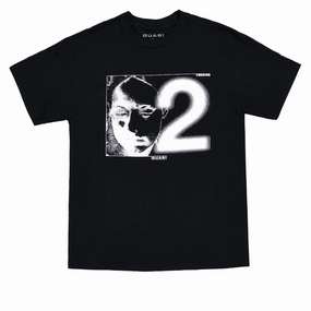 Picnic Micro Perforated Fabric Quasi Code T-Shirt - Black