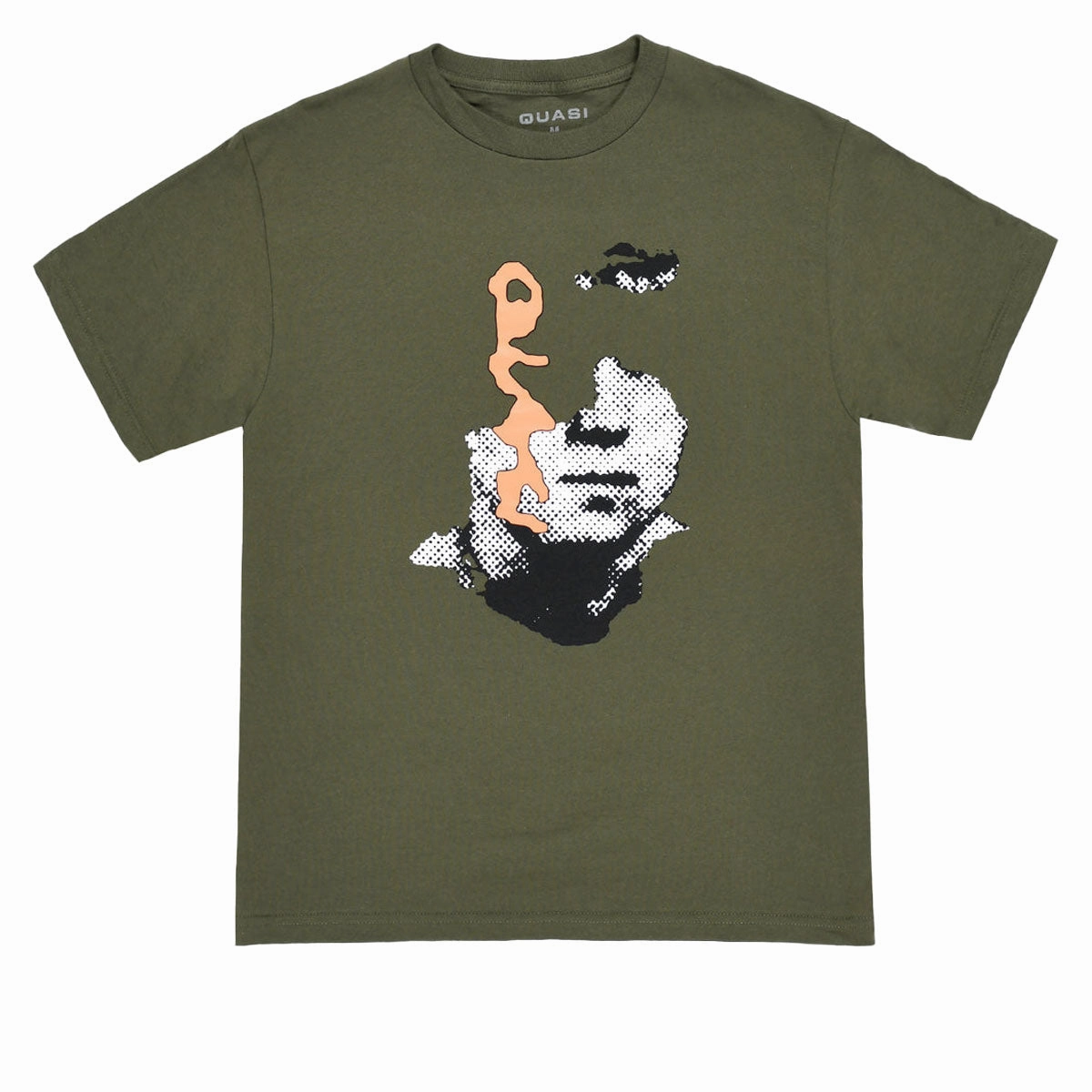 Quasi Edger T-Shirt - Military Green Chilly Day Essentials Ruffled edges