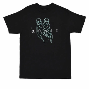 Classic Wearable DropShoulderDesign Quasi Genesis T-Shirt - Black