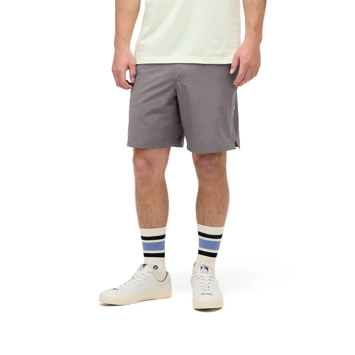 Stance Complex 7in Hybrid Shorts - Charcoal Linen blend Moisture Controlled Lining