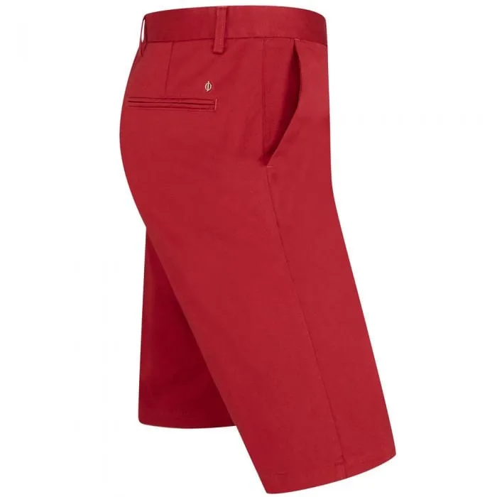 Wrinkle Resistant Finish shrink-resistant Oscar Jacobson Chino Shorts - Dark Red