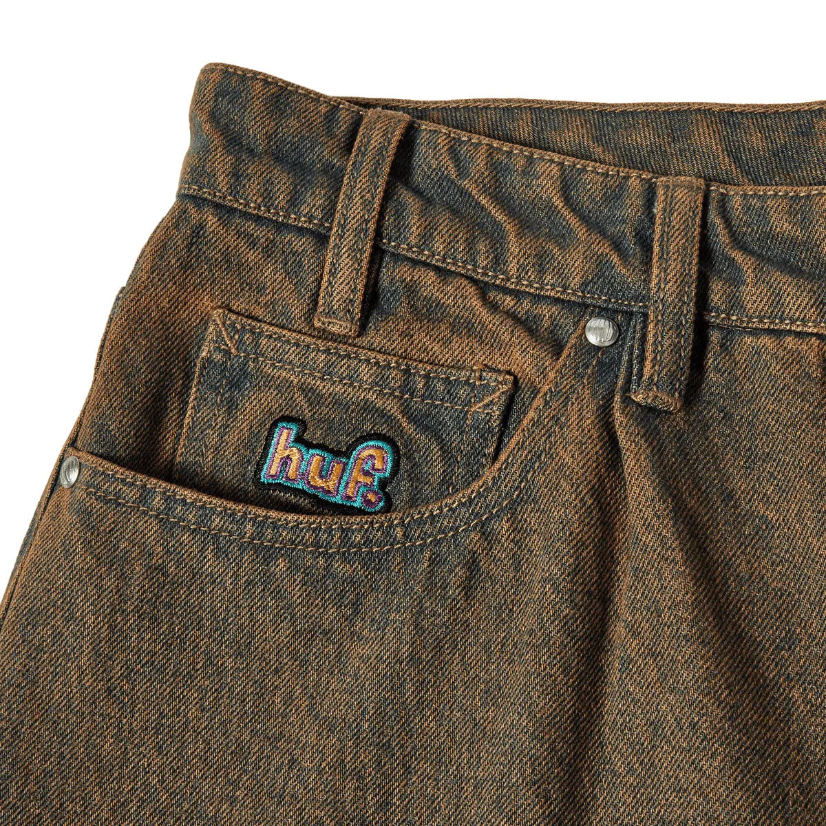 HUF Cromer Washed Jeans - Burnt Blue Active Performance Utility pocket