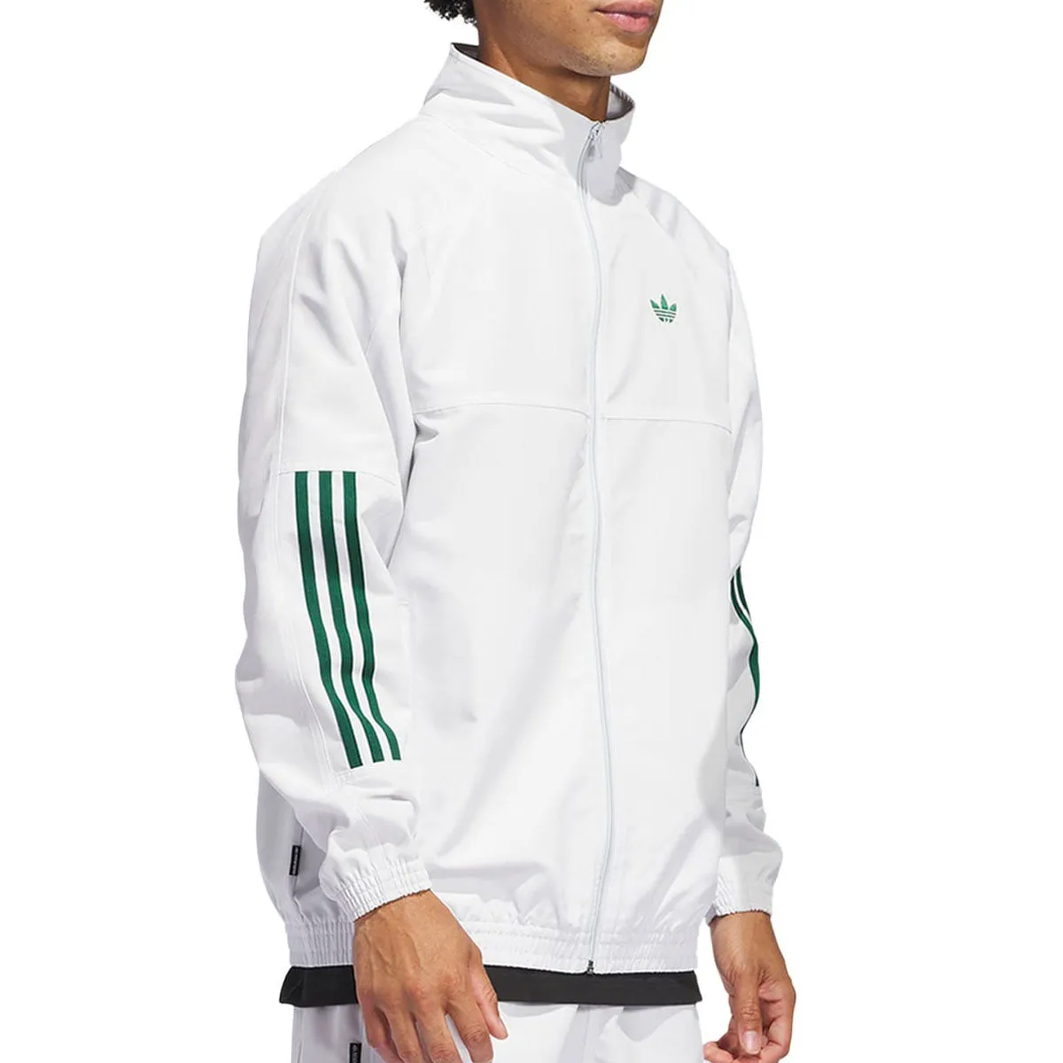 Adidas Gatsele Track Jacket - Crystal White/Dark Green Top Guard SlimSilhouette