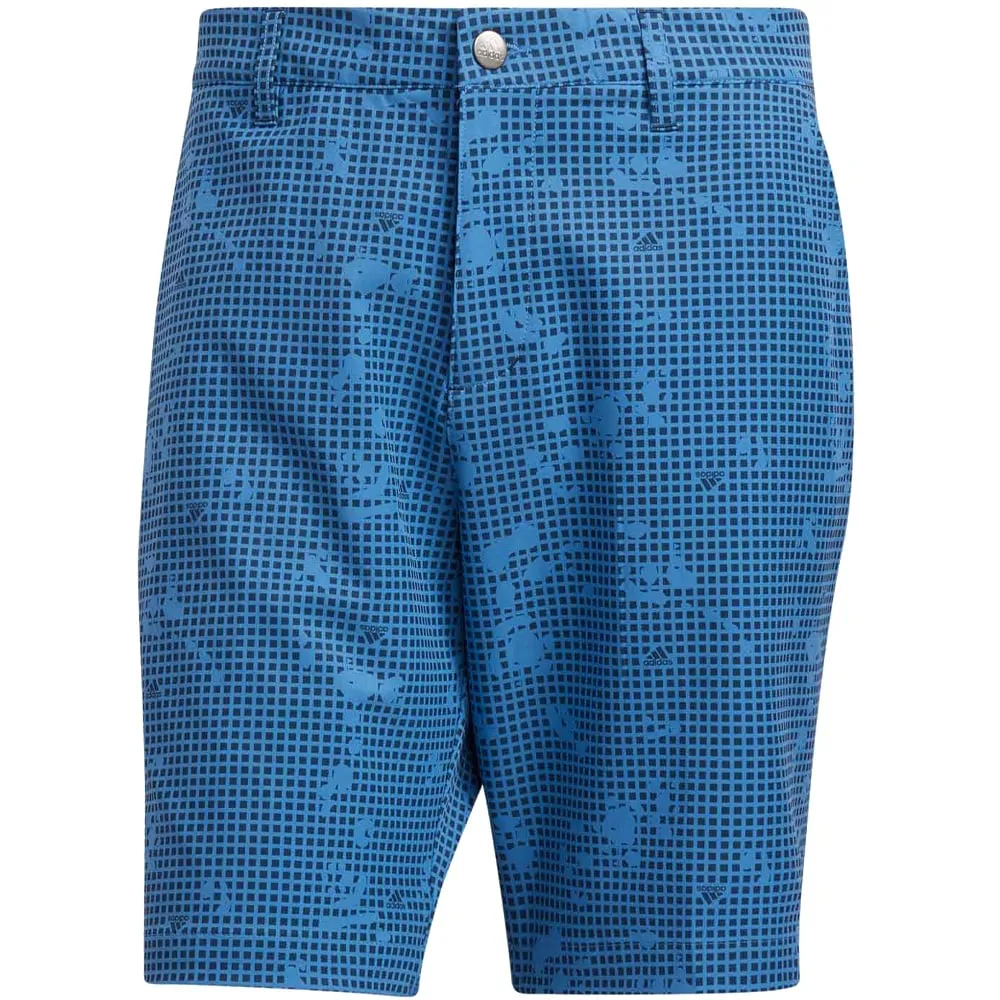 adidas Ultimate365 Print 8.5" Shorts - Focus Blue Clean Fit