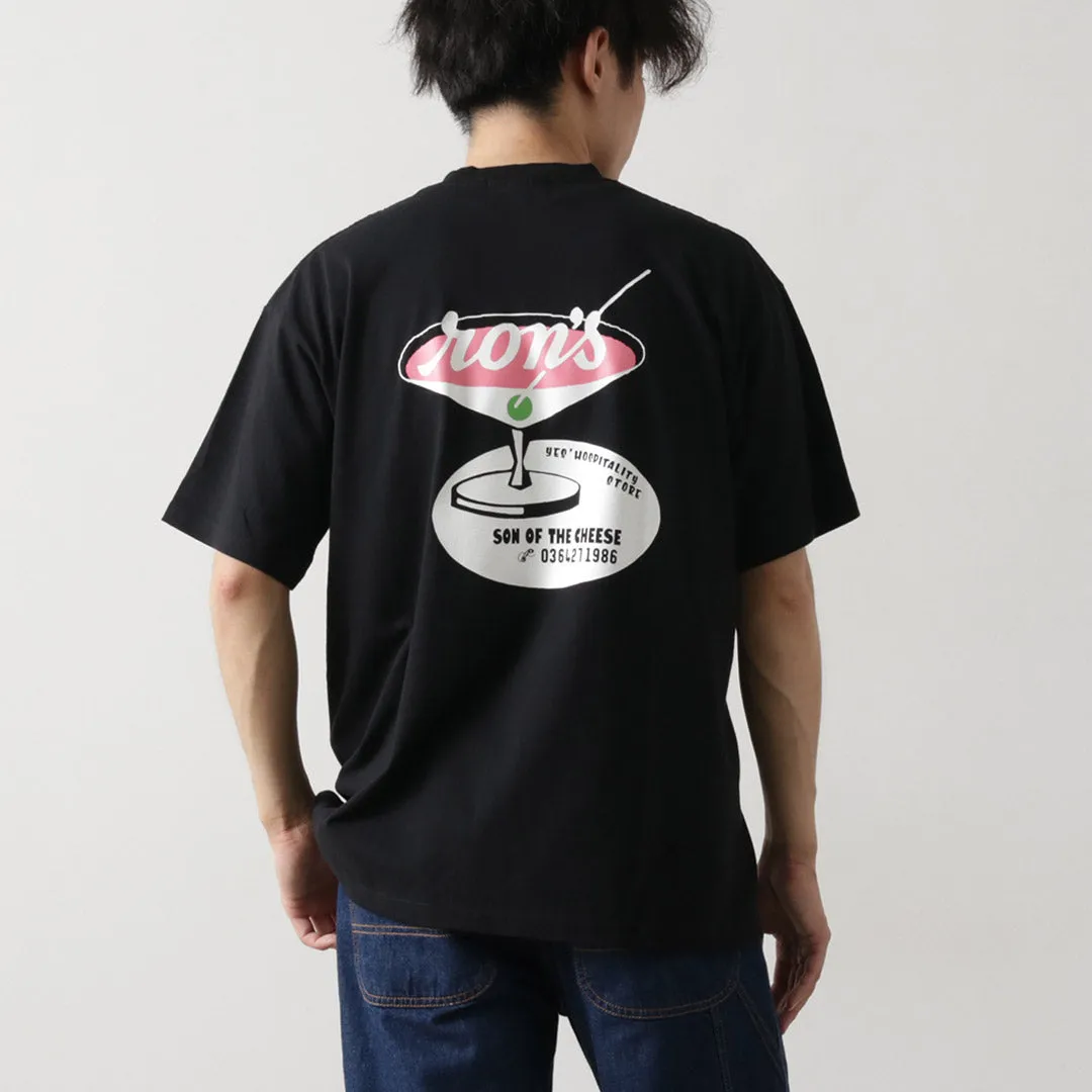 Slim Fit Design Relaxing Day SON OF THE CHEESE / Cocktail T-shirt