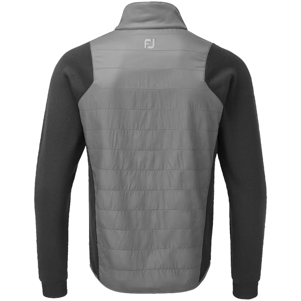 FootJoy FJ Hybrid Jacket - Charcoal/Grey Noise Free Zippers Chill Weather