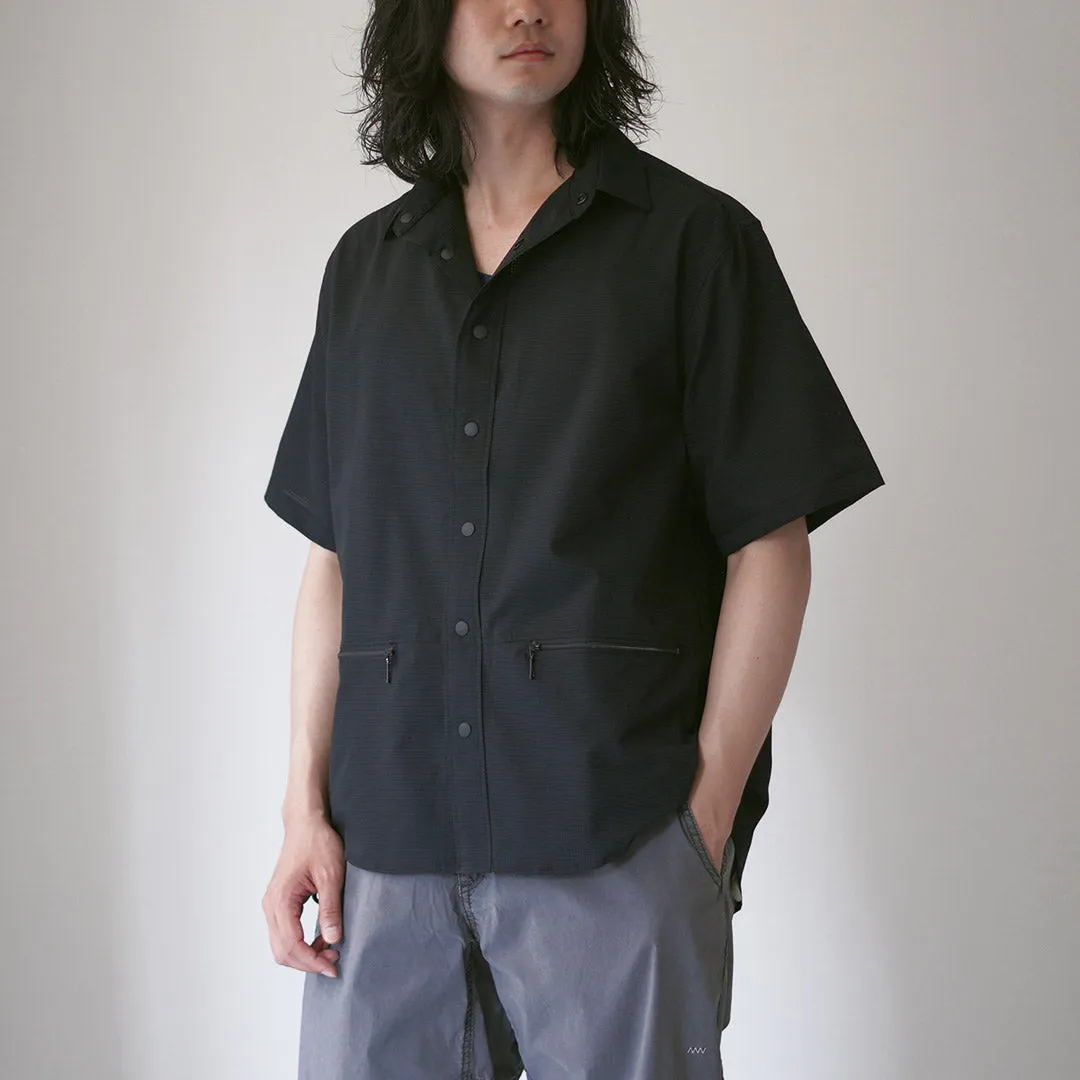 RAG / Athletic Short Sleeve Shirt Soft Stretch Collar Everyday Wear