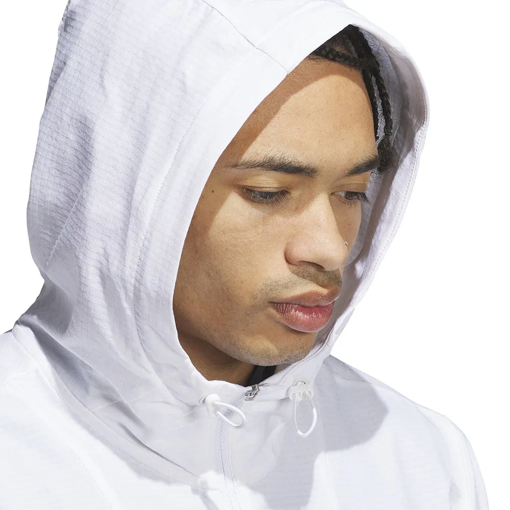 adidas Ultimate365 Club Anorak - White Modular Attachments Waist String