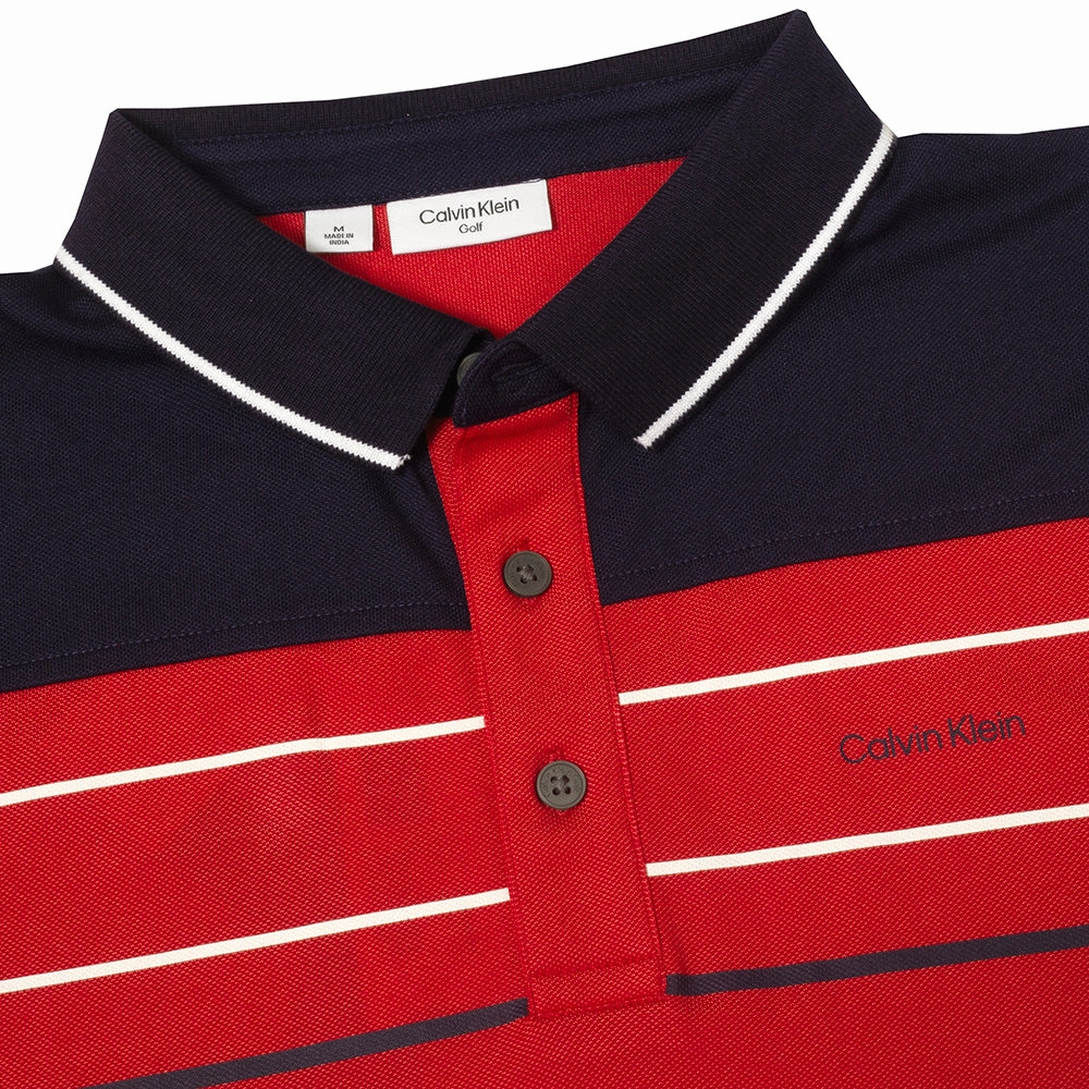 Calvin Klein Eagle Polo Shirt - Red Effortless Wearable Office Wear