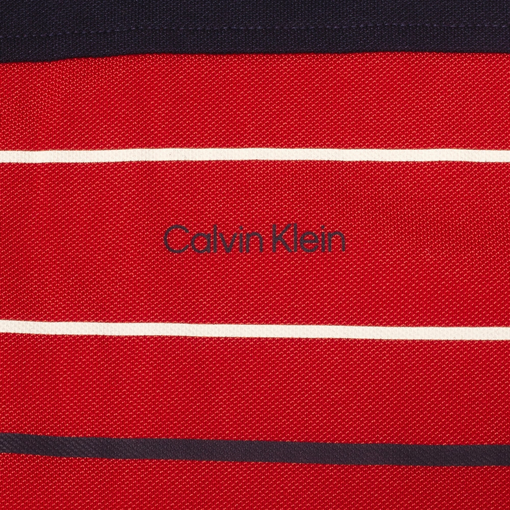 Calvin Klein Eagle Polo Shirt - Red Versatile Fit Comfortable All Day Wear