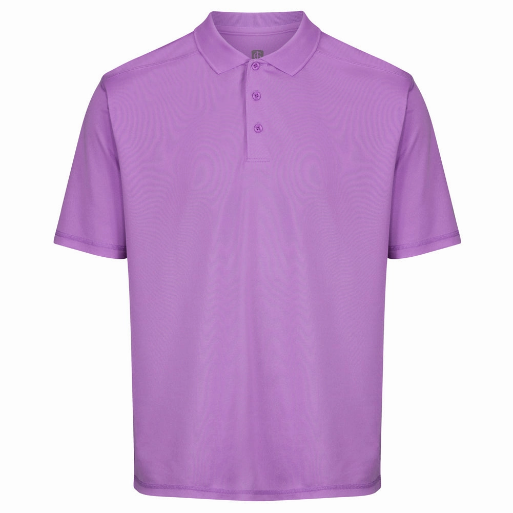 Easy Fit Island Green Essential Pique Polo Shirt - Mulberry