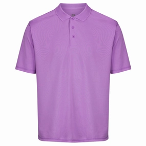 Easy Fit Island Green Essential Pique Polo Shirt - Mulberry