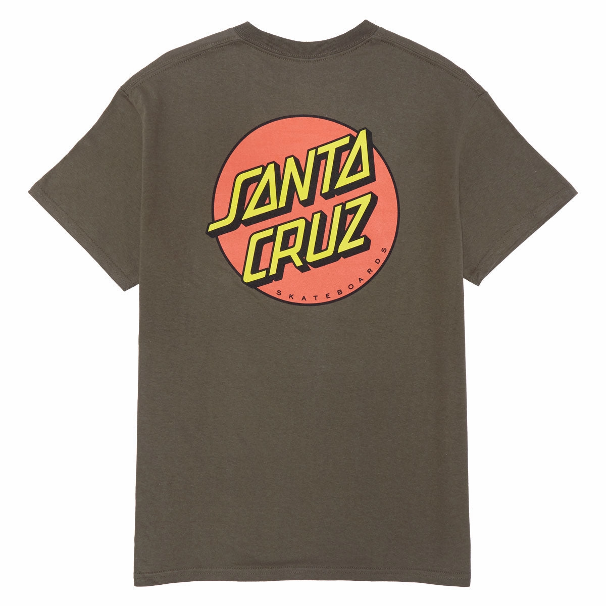 Versatile Style Santa Cruz Classic Dot T-Shirt - Olive