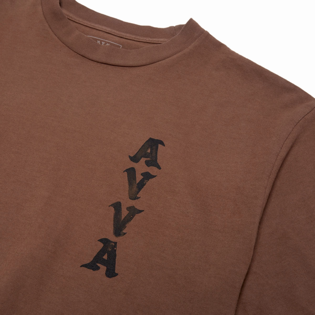 AVVA Vertical Bounds T-Shirt - Chestnut Brown Stylish and Fun High Density Cotton