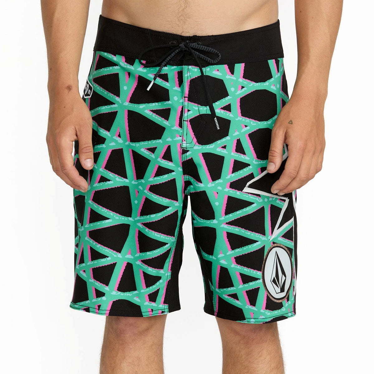 Volcom St4r G4zer Mod 20 Boardshorts - Black Feminine Fit