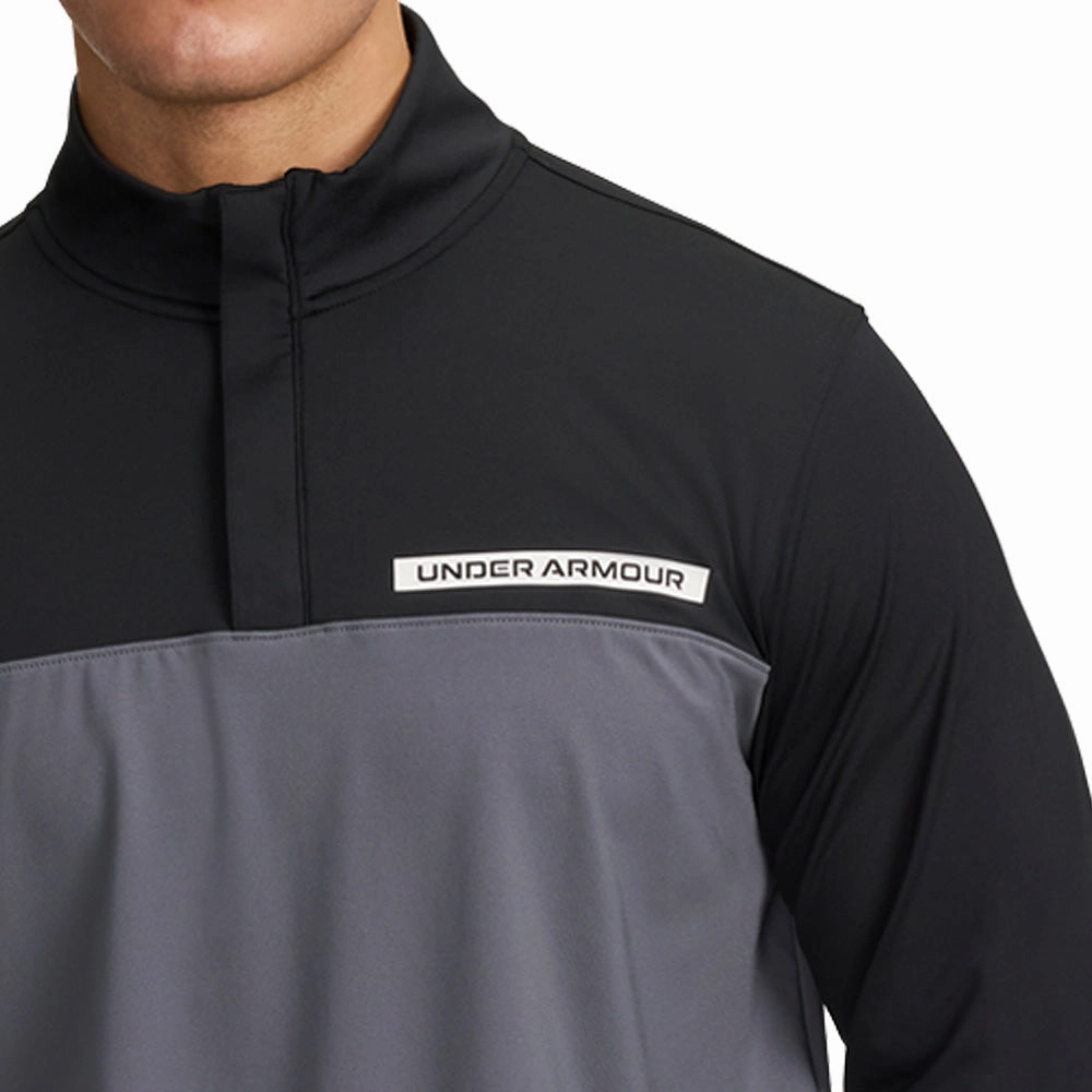 Cool Vibes Under Armour T2G 1/4 Zip Pullover - Black/Castlerock/White