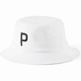 Mild Weather Puma P Bucket Hat - White Glow