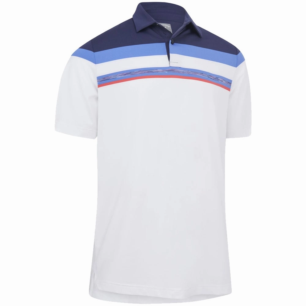 Callaway Space Dye Block Polo Shirt - Peacoat Travel Friendly Effortless Vibe