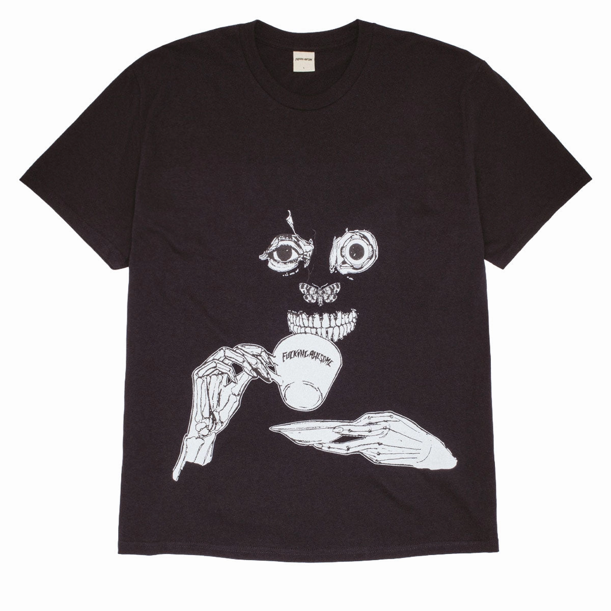 Fucking Awesome Teethface T-Shirt - Black Feminine Appeal Summer Style