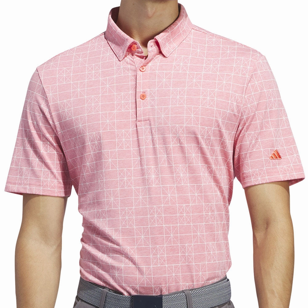 adidas Go-To Novelty Polo Shirt - Clear Pink Minimal Comfort Style