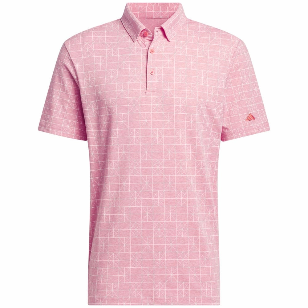adidas Go-To Novelty Polo Shirt - Clear Pink Outdoor Leisure Casual Chic