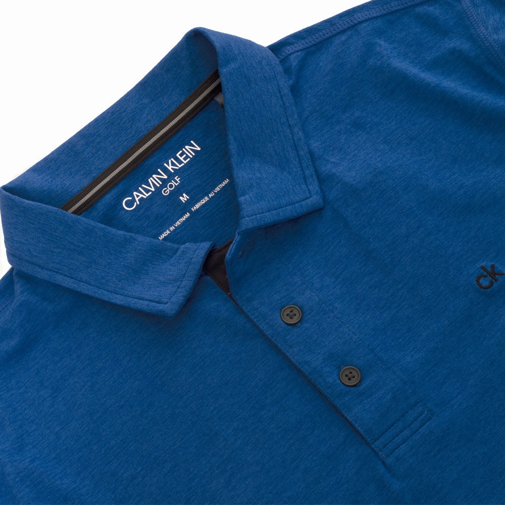 Calvin Klein Newport Polo Shirt - Nautical Blue Marl ComfortFirst Timeless Style