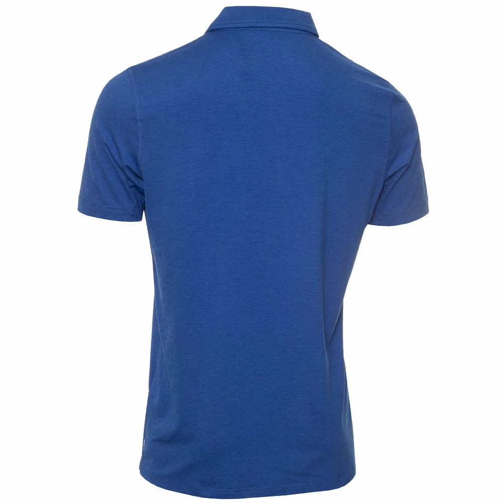 Calvin Klein Newport Polo Shirt - Nautical Blue Marl loose fitting Perfect Layering