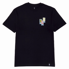 Light and Breathable Girl Desktop Chaos T-Shirt - Black