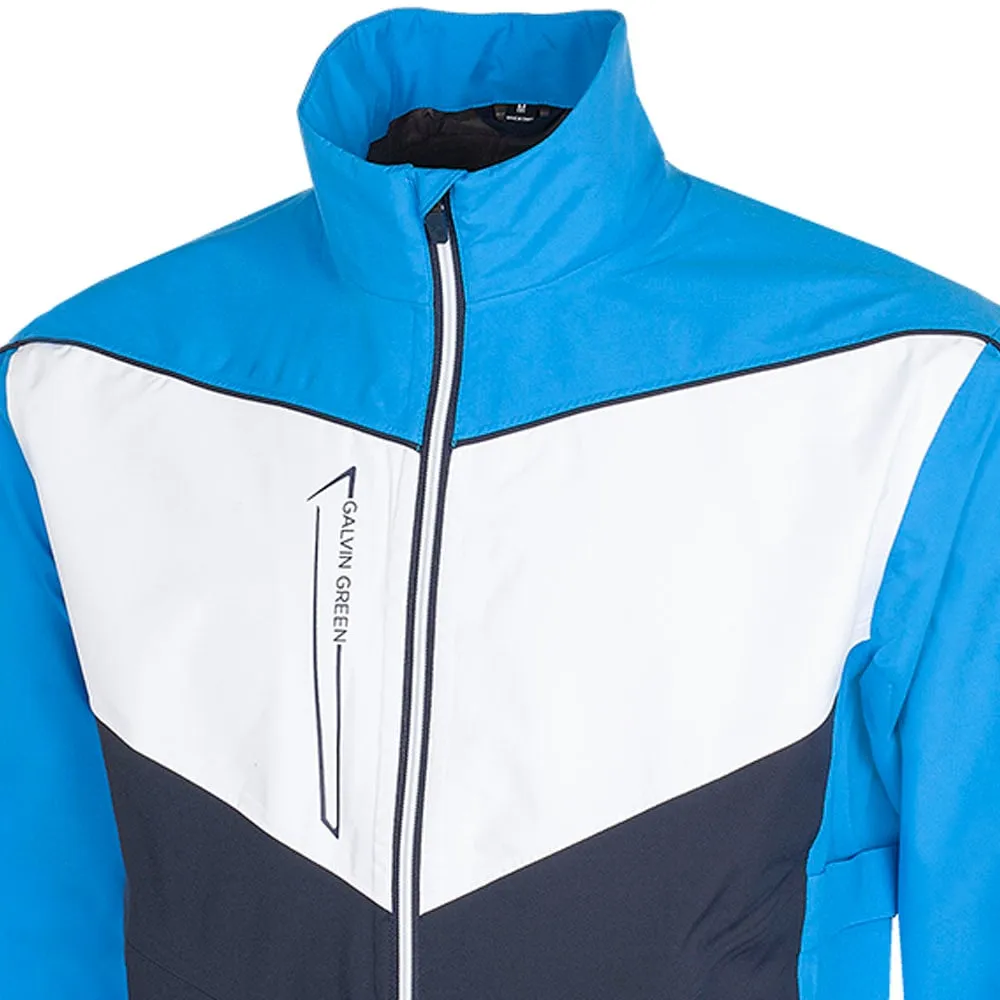 Light Travel Piece Thick Fabric Galvin Green Armstrong Gore-Tex Paclite Waterproof Jacket - Blue/Navy/White
