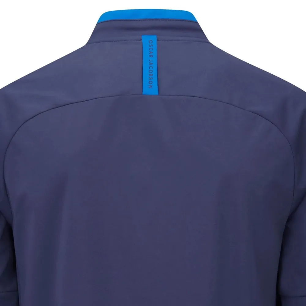 Adjustable Waistband TapedZippers Oscar Jacobson Redfern 1/2 Zip Jacket - Navy