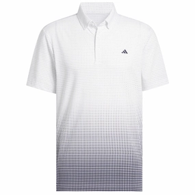 Relaxed Vibe Cool Design adidas Go-to Rise Print Polo Shirt - White