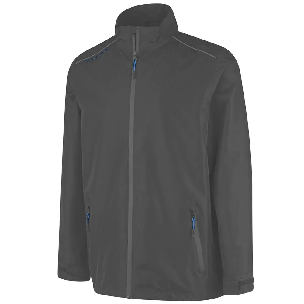 Island Green Waterproof Jacket - Charcoal Wrinkle resistant fabric
