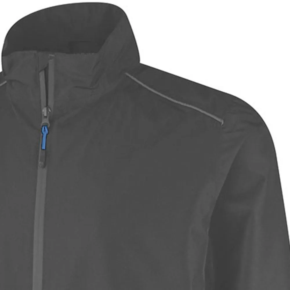 Snag Free Knit Layered Comfort Look Island Green Waterproof Jacket - Charcoal