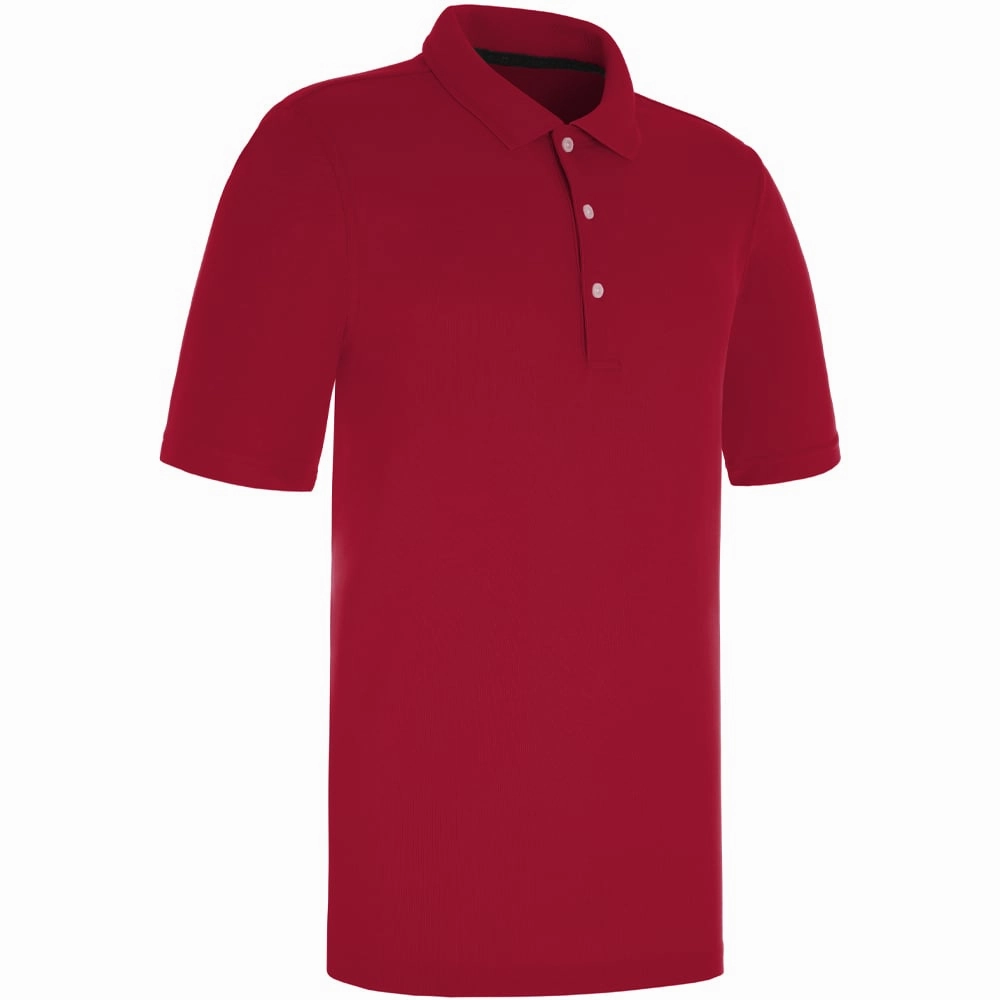 Sleek Style ProQuip Pro Tech Plain Polo Shirt - Crimson Red