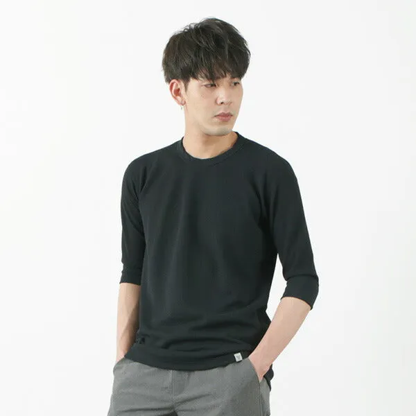 RAG / Quick Dry Waffle Flatseema Half Sleeve T-Shirt Cool Weather Wear Breezy Design