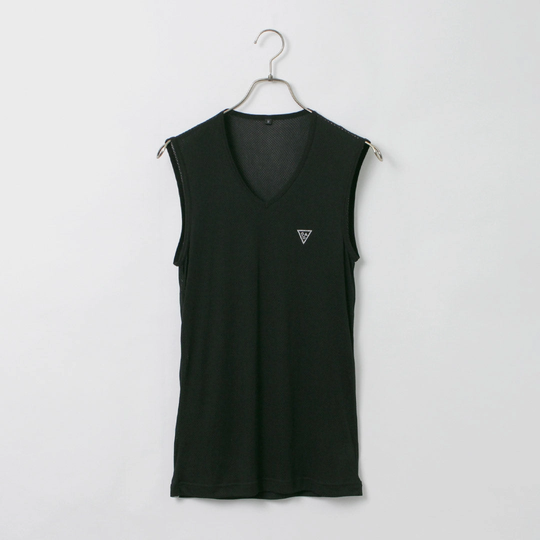 RAG / AIR DRY breathable V-neck Sleeveless Casual Touch Wicking Interlock Knit