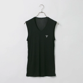 RAG / AIR DRY breathable V-neck Sleeveless Casual Touch Wicking Interlock Knit
