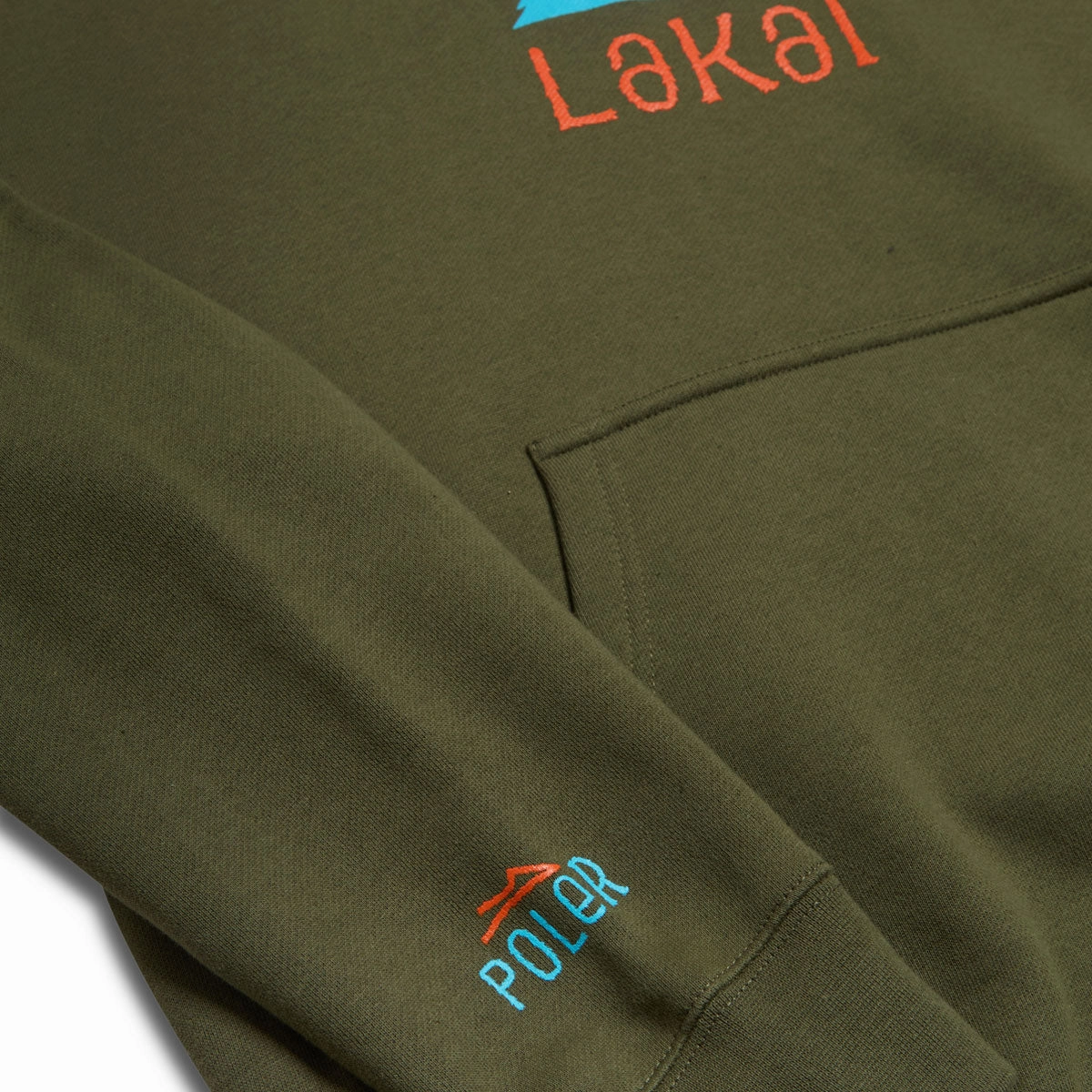 Low Impact Processing Eco Friendly Textiles Lakai x Poler Summit Pull Over Hoodie - Olive