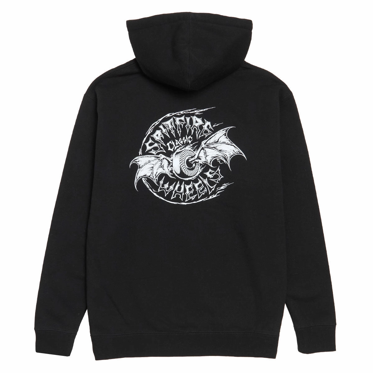 colorful Spitfire Batwing Classic Hoodie - Black/White