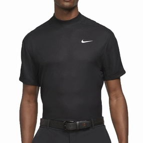 Nike Dri-FIT TW Mock Shirt - Black Fade Resistant Print