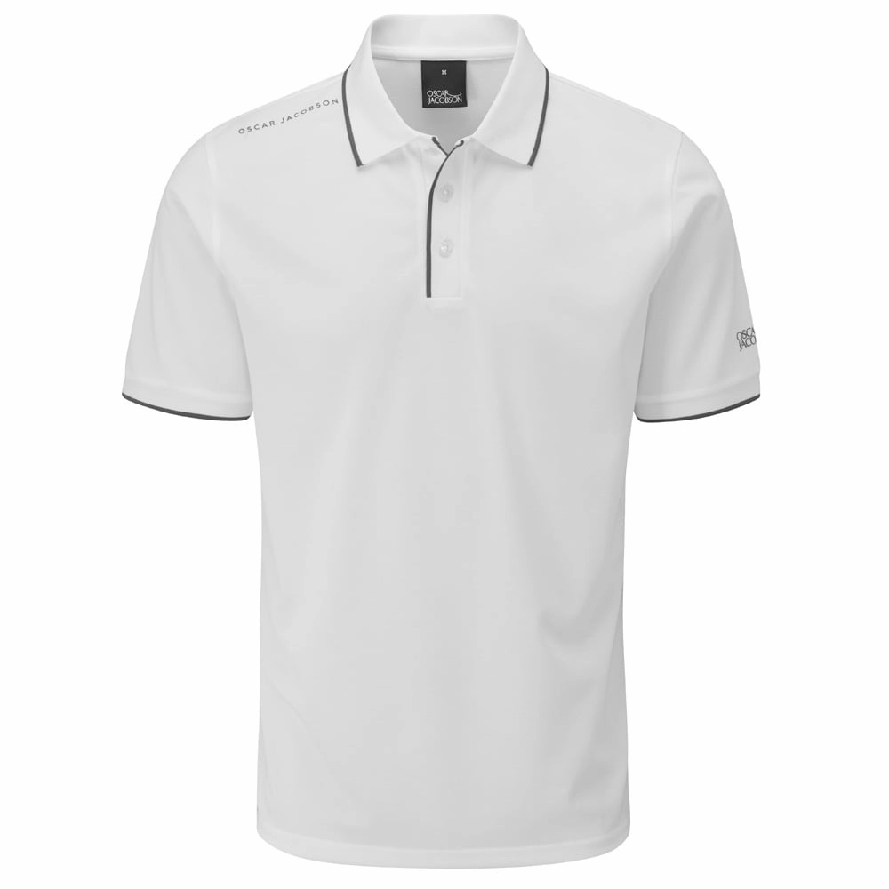Oscar Jacobson Cooper Polo Shirt - White Seasonal top Comfortable Wear