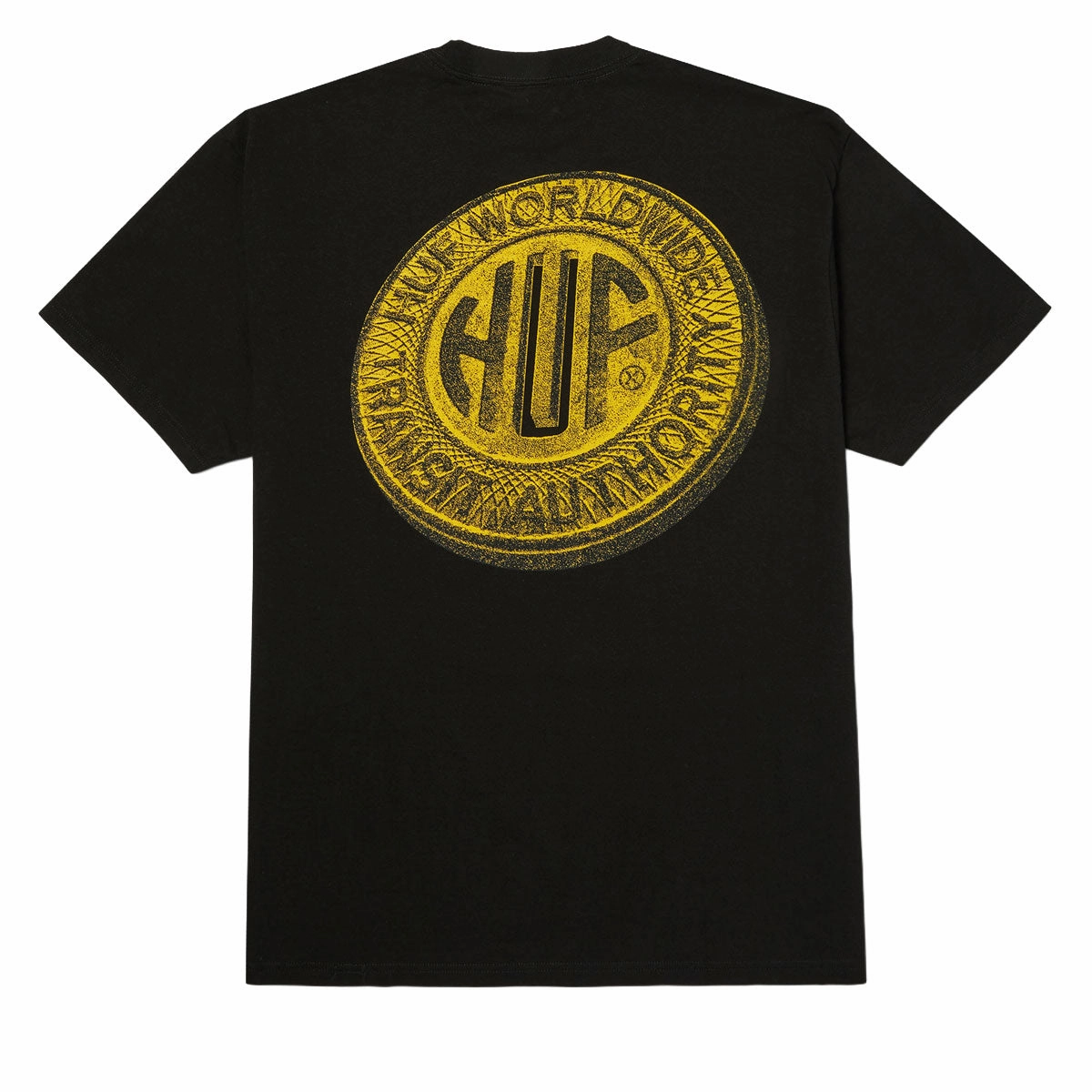 Casual Comfort Layer Trendy Wear HUF Token T-Shirt - Black