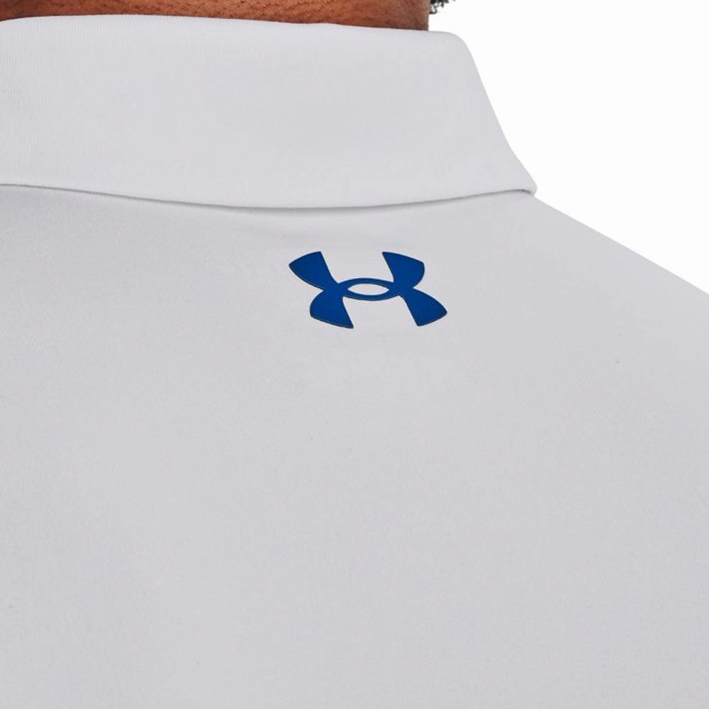 Under Armour Playoff Polo Shirt 2.0 - White/Light Blue/Victory Blue Indoor clothing