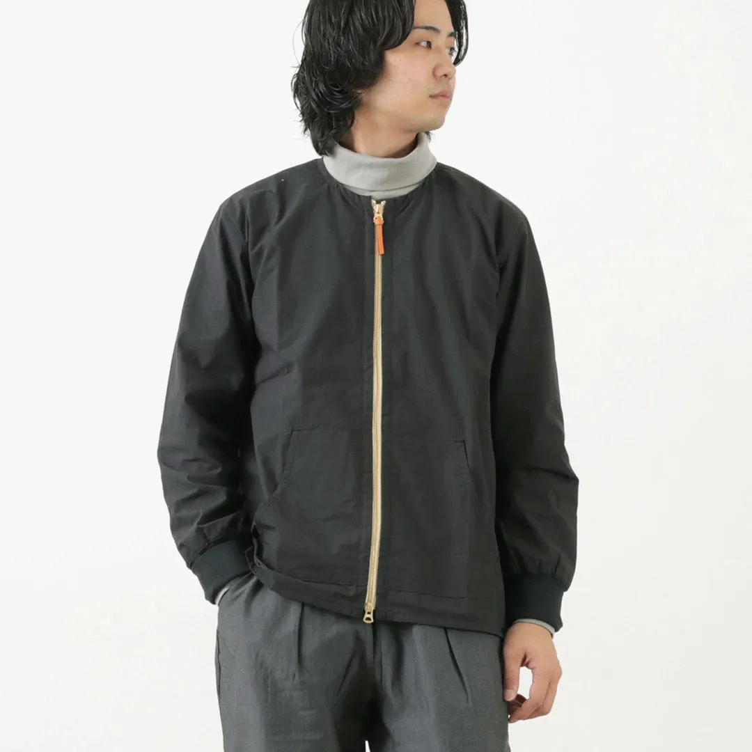 RE MADE IN TOKYO JAPAN / Cotton Nylon Crew Cardigan WrinkleFreeFinish InterchangeablePanels