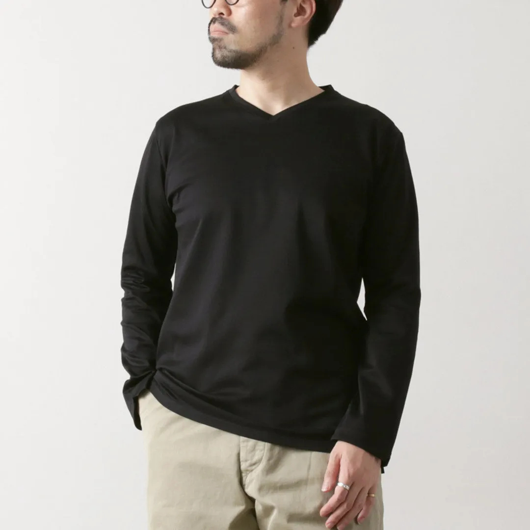 RE MADE IN TOKYO JAPAN / Tokyo Made V-Neck Long Sleeve Dress T-Shirt Modern Layering