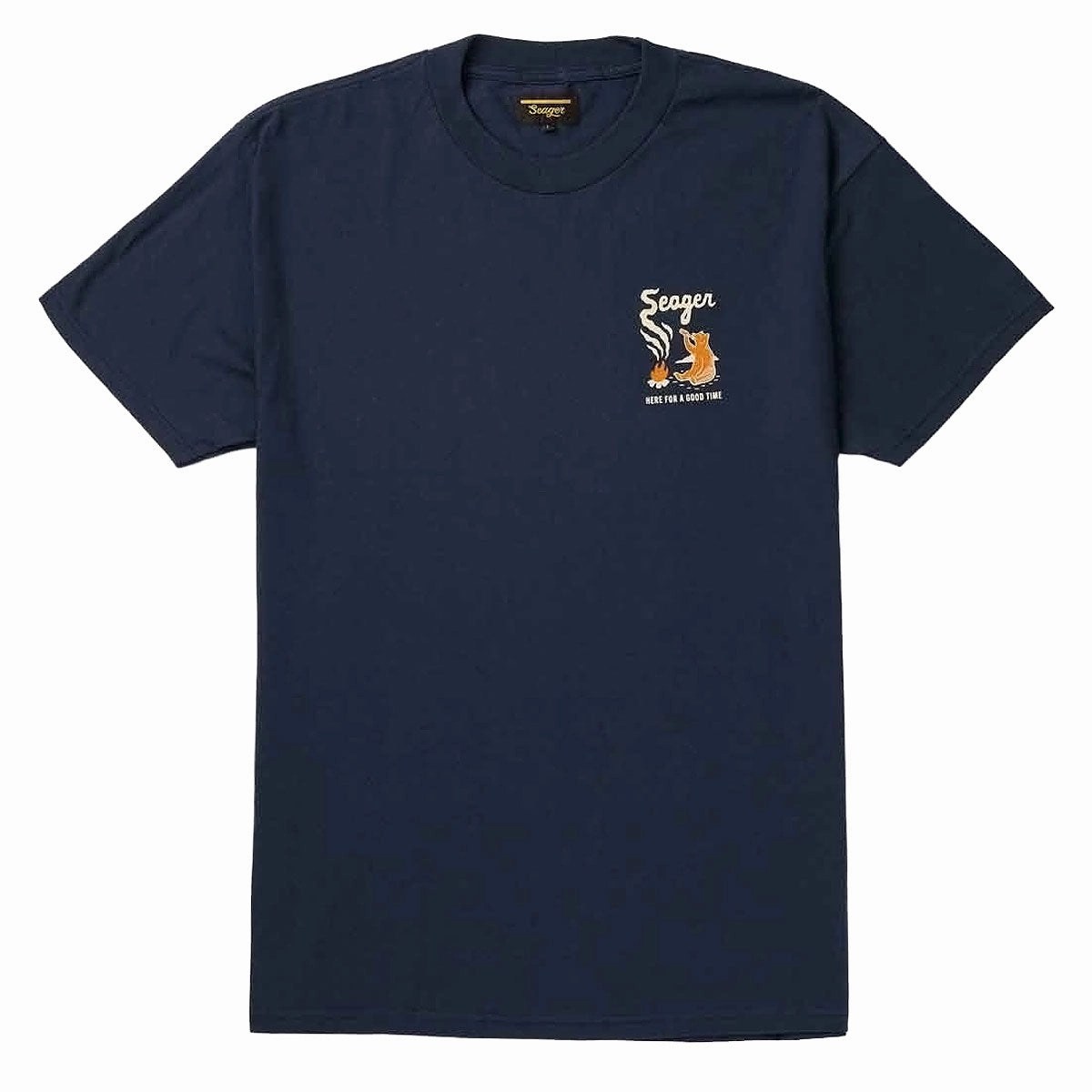 Quality Fabric discount offer Seager Smokey T-Shirt - Navy
