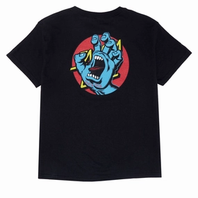 Sporty Top Santa Cruz Youth Hand Dot T-Shirt - Black