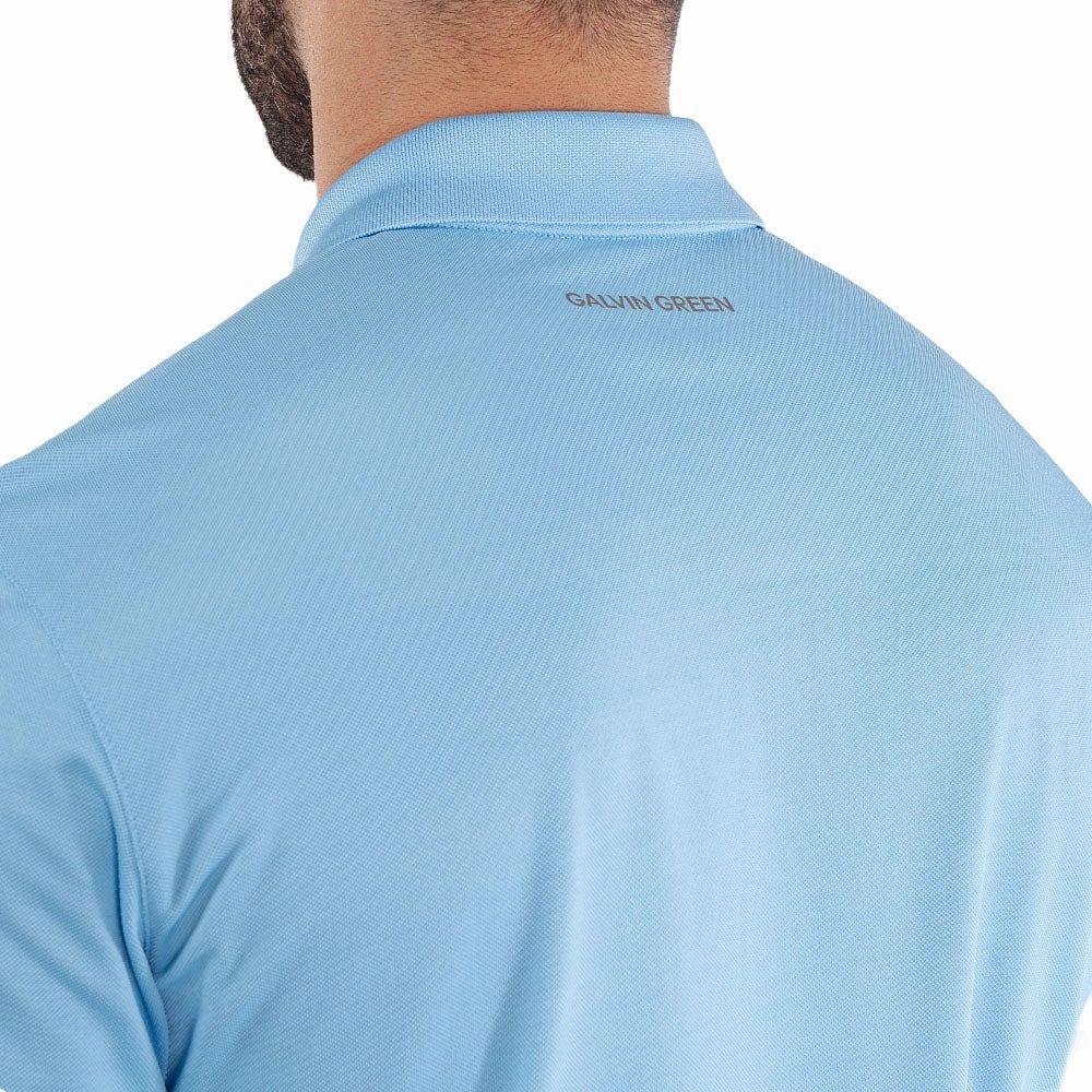 Galvin Green Maximilian Polo Shirt - Alaskan Blue Leisure Wear Cozy Fit