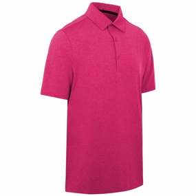 Casual Statement Non Iron Fabric ProQuip Pro Tech Melange Polo Shirt - Festival Fuchsia