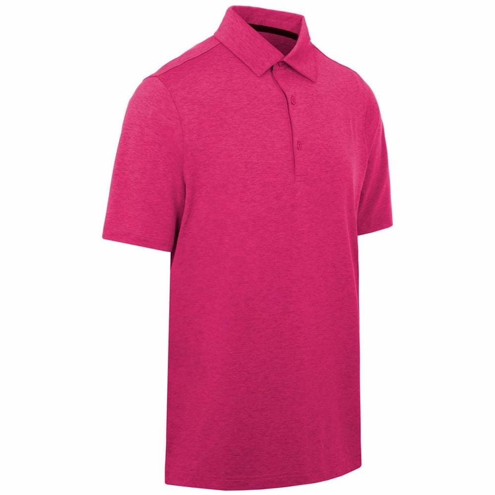 Casual Statement Non Iron Fabric ProQuip Pro Tech Melange Polo Shirt - Festival Fuchsia